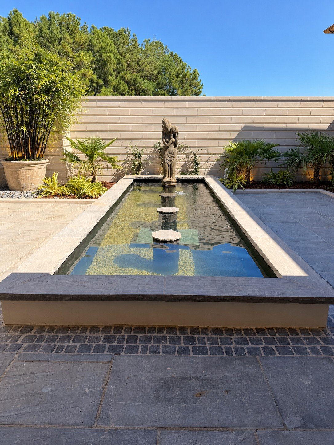 The Balinese-inspired water garden at Kubu Bali Day Spa